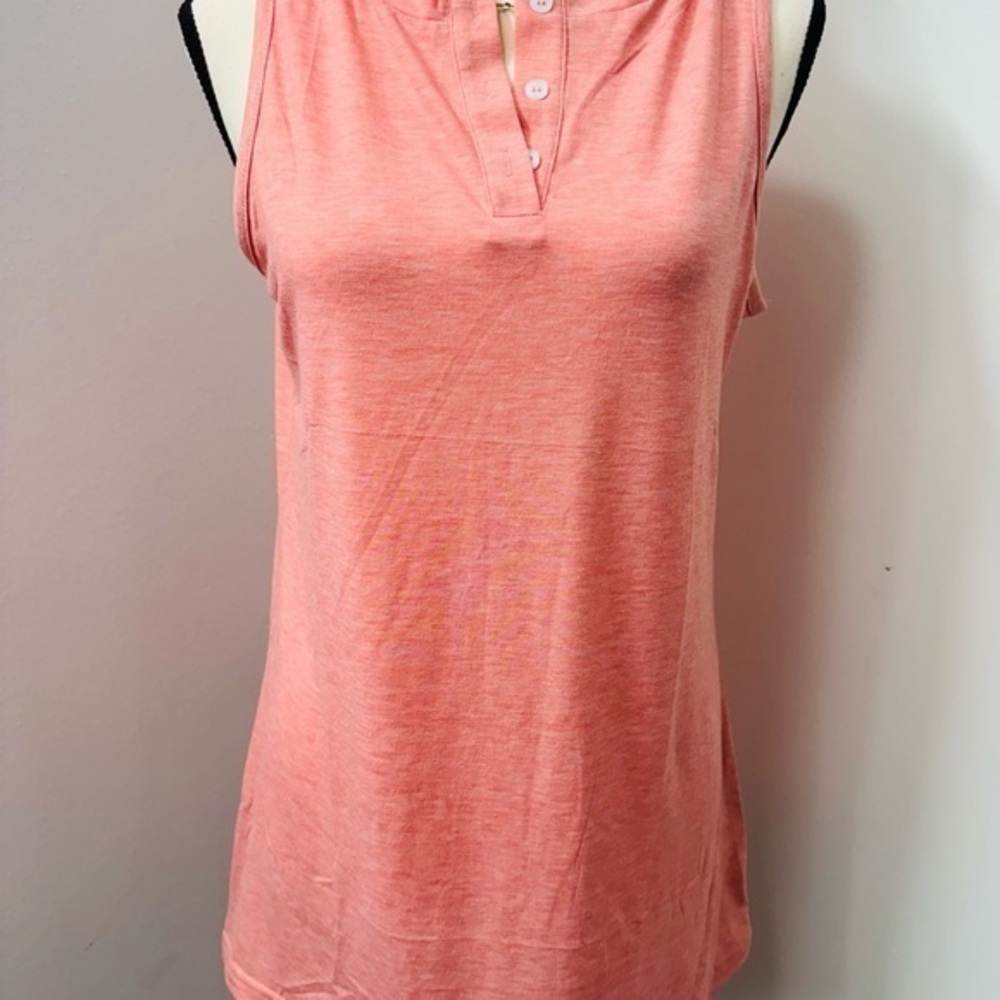 Women's Tank Top Button Down Crewneck Sleeveless Shirt Cami Tunic Blouses S